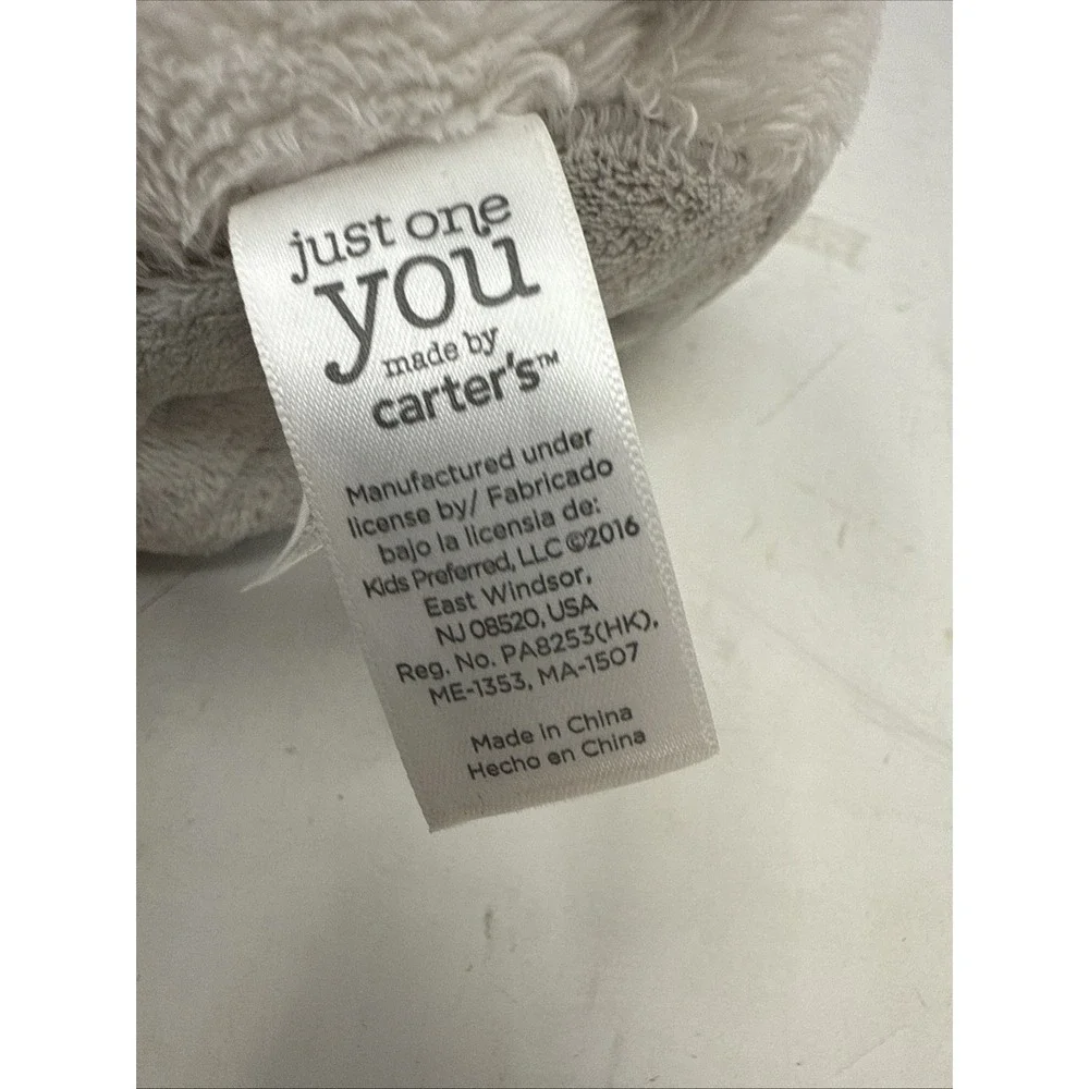 CARTER'S Just One You Dog Gray White PUPPY Wind Up Musical 8